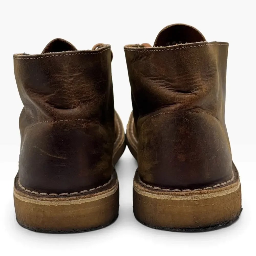 Clarks Originals Desert Boot Mens 10 Beeswax Brown Leather Chukka Crepe Sole